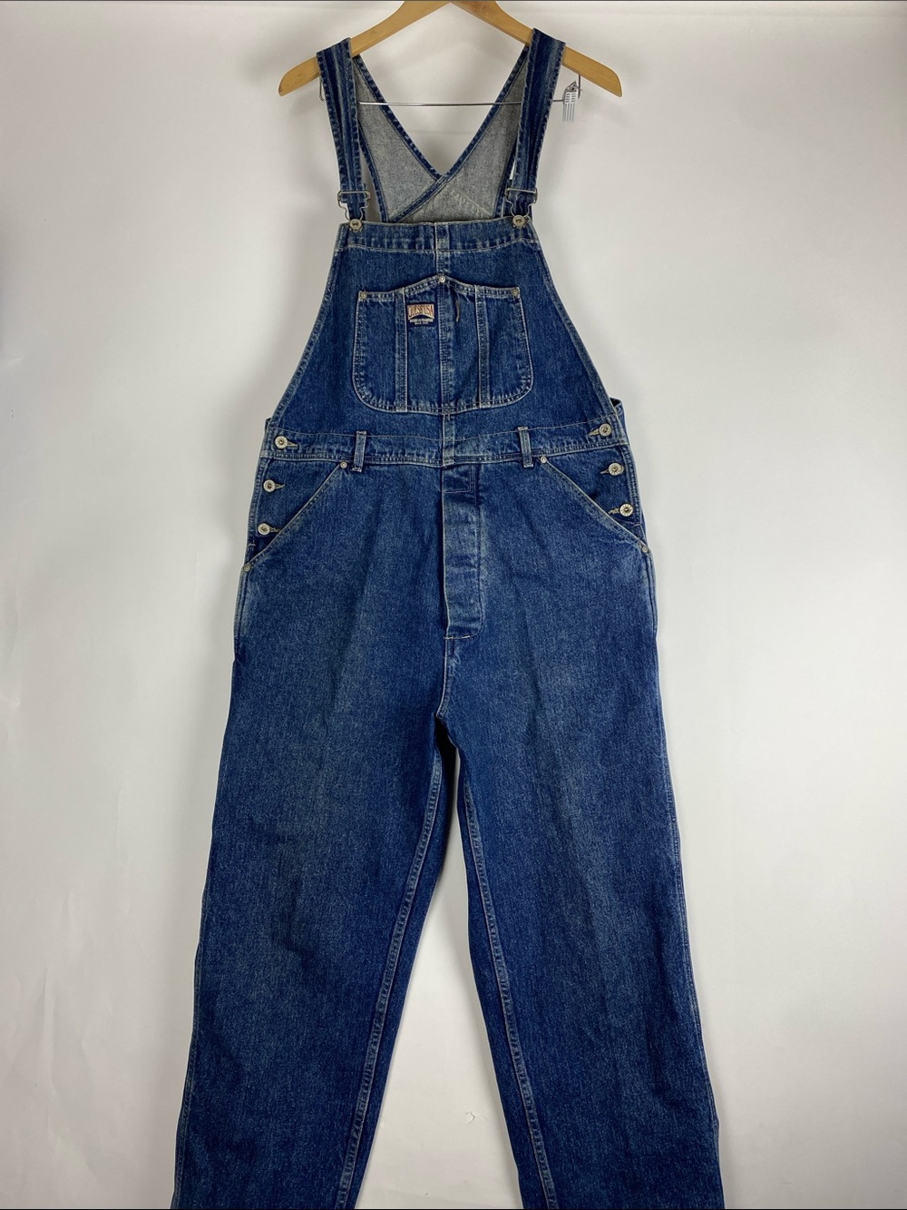 Vintage Guess Blue Denim Overalls Style 11737 men’s Size XL